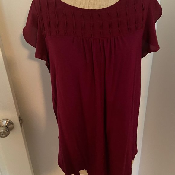 Dark red / maroon Merona blouse - Picture 2 of 6